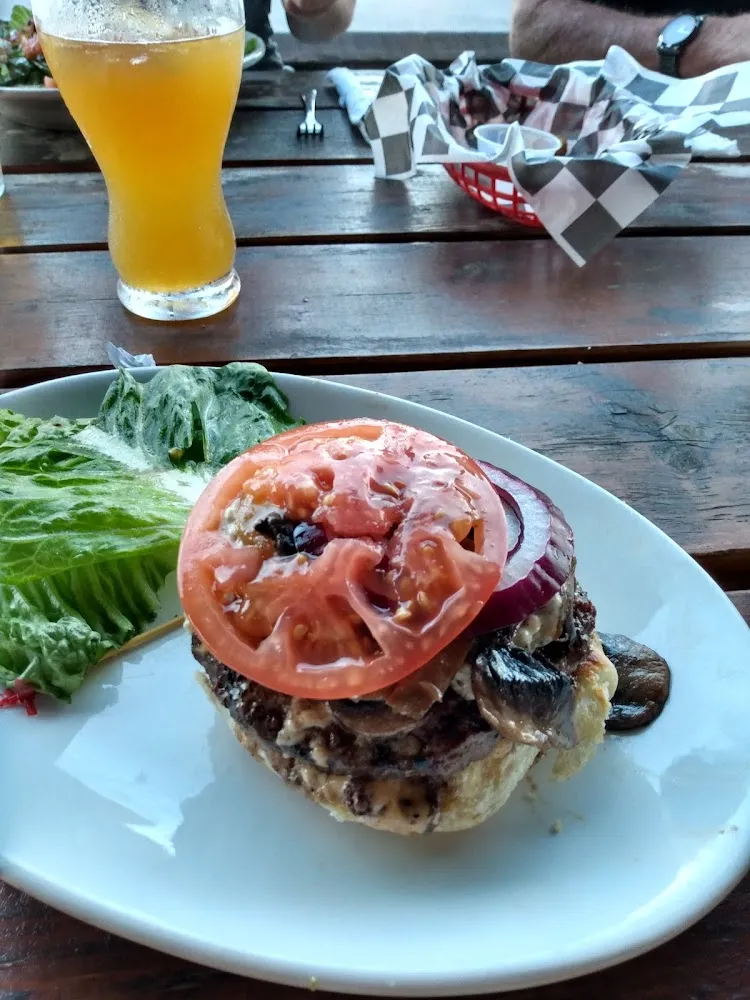 Mushroom Blue Burger